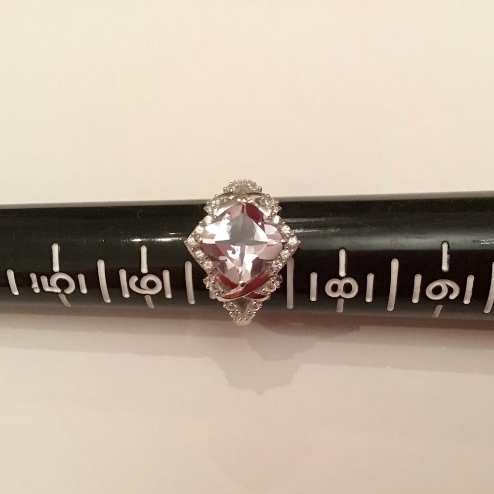 Rose De France Amethyst ring sz 7 new